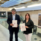 Juan Calvo y Loreto Zamarro firmaron el acuerdo.