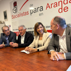 De izquierda a derecha, Luis Briones, Ildefonso Sanz, Nuria Barrio y José Luis Aceves
