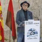 El codirector de las Excavaciones de Atapuerca, Eudald Carbonell, durante su discurso.