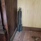 Imagen del explosivo hallado.