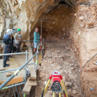 Zona de ocupación humana en la Cueva Fantasma de Atapuerca.