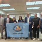 Imagen de la presentación del convenio de colaboración con Caja Rural