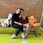 Judith González y Claudia Herrero en un torneo.