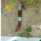 Imagen de la navaja incautada.