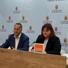 Santiago Bello y Marta Méndez, en la sala de prensa de la UBU.