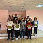 Imagen de la entrega de diplomas organizada ayer en el Centro Intergeneracional