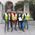Representantes de la Asociación de Agricultores y Ganaderos Unidos de Burgos en la Subdelegación del Gobierno.