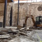 Las catas en el Monasterio de San Juan permiten descubrir la presencia de fibrocemento.