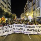 Manifestación en Burgos por el Día Internacional de la Eliminación de la Violencia contra la Mujer.