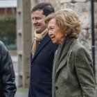 La Reina Sofía, en Ibeas de Juarros para inagurar el centro Emiliano Aguirre.