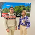 Los concejales socialistas Julio César Arnaiz y Dolores Ovejero.