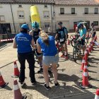 Imagen de archivo de una de las pruebas de triatlón disputadas en Castilla y León.