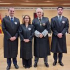 Tres jueces juran sus cargos y toman posesión ante la Sala de Gobierno del TSJCyL .