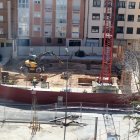 Imagen actual del edificio demolido, salvo las esquinas