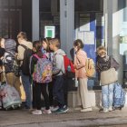 Primer día del curso 2024-2025 en un colegio de Burgos.
