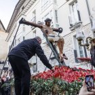 El Cristo de las Santas Gotas volvió a concentrar a cientos de fieles a su vera.
