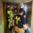 Rescate de los Bomberos de Burgos tras el apagón.