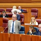 Santonja, en su intervención en la primera sesión del Pleno de las Cortes de Castilla y León.