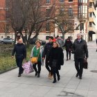 Archivo - Los condenados por el 'Caso Arandina' llegan a los juzgados de Burgos. Foto de archivo.