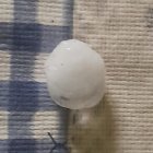 Imagen de granizo caído.