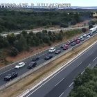 Retención en la autovía A-1 por un accidente a la altura de Madrigalejo del Monte, en sentido Burgos.