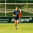Gabriel Barès durante un entrenamiento en Castañares.