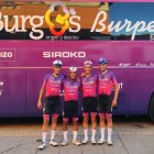 Los cuatro ciclistas que terminaron la Vuelta a España.