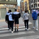 Imagen de un grupo de jóvenes en Aranda de Duero