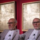 Eduardo Naranjo, en la presentación de su exposición en la sala Pedro Torrecilla.