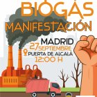 Manifestación contra las macro granjas y el biogás