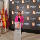 Nuria Barrio, portavoz del PSOE en la Diputación de Burgos.