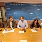 Comparecencia en Miranda de los parlamentarios y concejales del PP.
