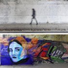 Mural borrado en la calle Duero sin previo aviso.