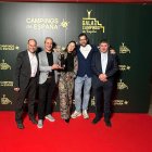 Representantes del camping La Trapera en la gala.