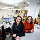 Marina Villuela y Mónica Pérez, vicedecana y decana del Colegio de la Abogacía de Burgos.