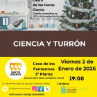 Cartel ciencia y turrón