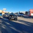 Imagen de uno de los 7 accidentes registrados estas navidades en Aranda