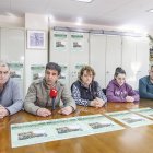Gabriel Delgado (UPA), Esteban Martínez (Asaja), Susana (Pardo), Rosa Arce y Jesús Pérez (AGU).