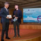 Cuasante y Navarro en un instante de la presentación de Nexo Emprende.