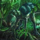 Recreación del dinosaurio más pequeño del mundo descrito en Burgos.