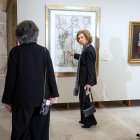 La reina Sofía inauguró la exposición.