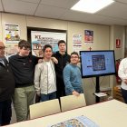 Los creadores junto al presidente de La Tanguilla Carlos de la Villa