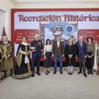 Representantes de Diputación, Ayuntamiento de Burgos y Lerma, Junta, y recreadores de la provincia de Burgos, durante la presentación del evento.
