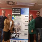 Carlos Izquierdo, Mila del Campo, Natalia Díez y Enrique Pérez en la presentación de las charlas.