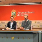 Josué Temiño y Daniel Garabito, en rueda de prensa.