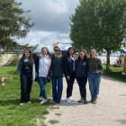 Parte del equipo de Magea con las profesoras venidas de Serbia.