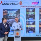 Instante de la presentación de las rutas en moto por la provincia.