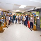 Instante de la presentación de la nueva exposición de los proyectos medioambientales de las fundaciones Caja de Burgos y ‘la Caixa’.