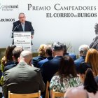 Alejandro Vázquez, consejero de Sanidad y Servicios Sociales, en un momento de la clausura del Premio Campeadores.