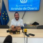 El concejal de hacienda en la rueda de prensa celebrada hoy
